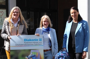 Diakonie begrüßt Nicole Vogt als neue Leitung der Schulmaterialienkammer Paderborn