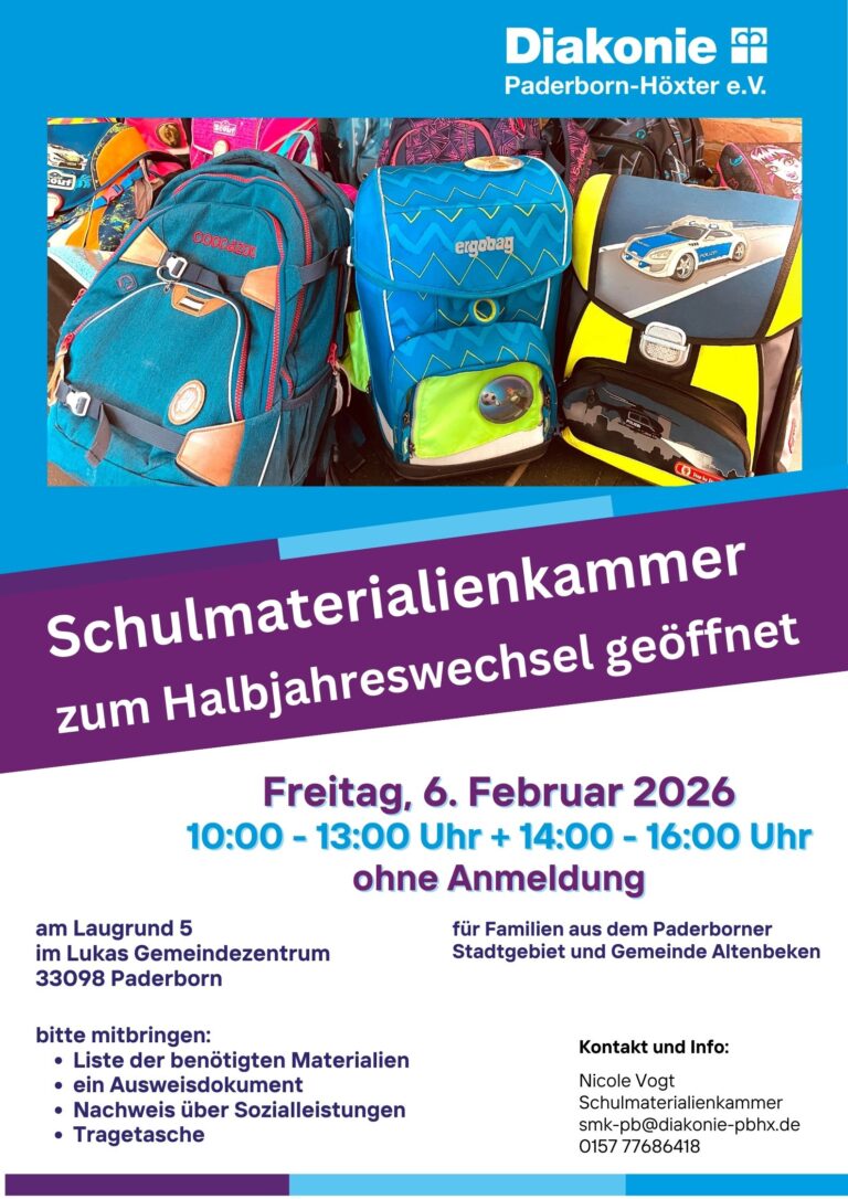 Schulmaterialienkammer Halbjahr-2