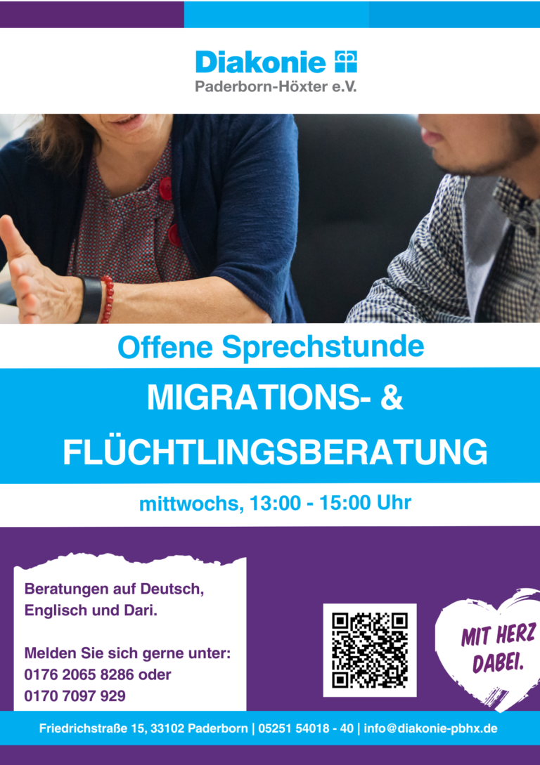 Flyer Offene Sprechstunde Flucht Migration